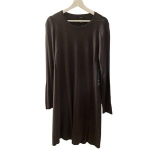 Forever 21 Women's Olive Green Long Sleeve Knee Length Dress Size Large NWT